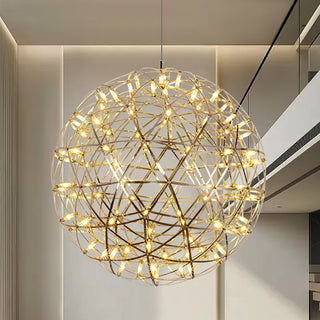 Gold Spark Ball Pendant Light-Neutral Decor
