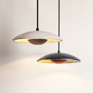 Speckled Saucer Pendant Lamp-Neutral Decor
