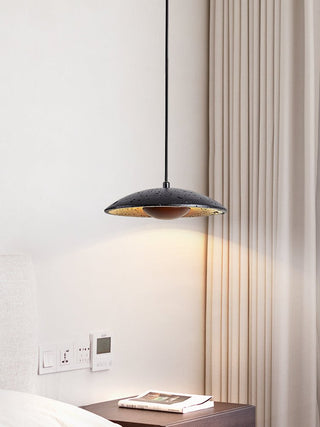 Speckled Saucer Pendant Lamp-Neutral Decor