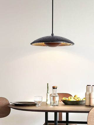 Speckled Saucer Pendant Lamp-Neutral Decor