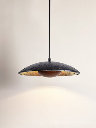 Speckled Saucer Pendant Lamp-Neutral Decor