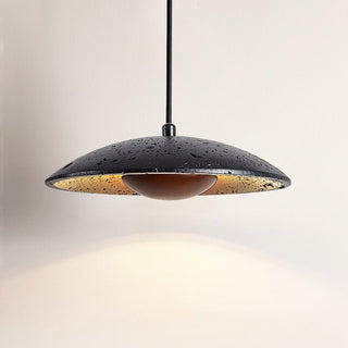 Speckled Saucer Pendant Lamp-Neutral Decor