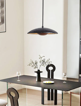 Speckled Saucer Pendant Lamp-Neutral Decor