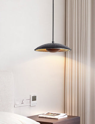 Speckled Saucer Pendant Lamp-Neutral Decor