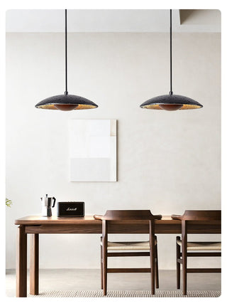 Speckled Saucer Pendant Lamp-Neutral Decor