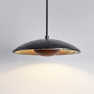 Speckled Saucer Pendant Lamp-Neutral Decor
