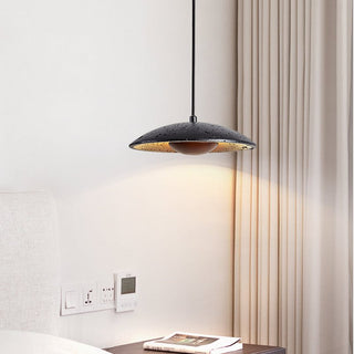 Speckled Saucer Pendant Lamp-Neutral Decor