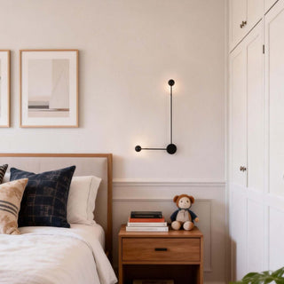 Sphere-on-Stem LED Wall Sconce-Neutral Decor