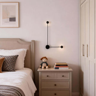 Sphere-on-Stem LED Wall Sconce-Neutral Decor