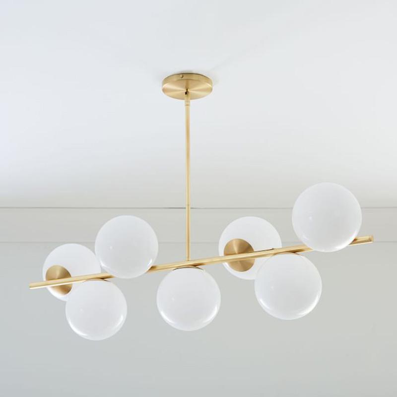 Celine Lustre Sphère & Tige Moderne Or LED