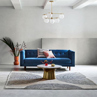 Lustra Lustre Sphère & Tige Moderne Or LED