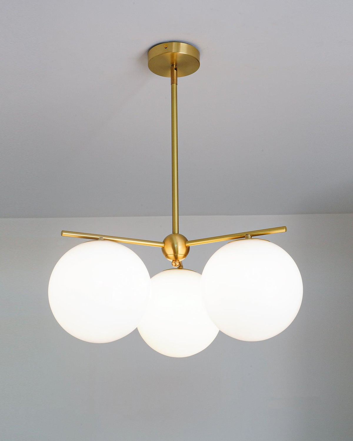 Celine Lustre Sphère & Tige Moderne Or LED