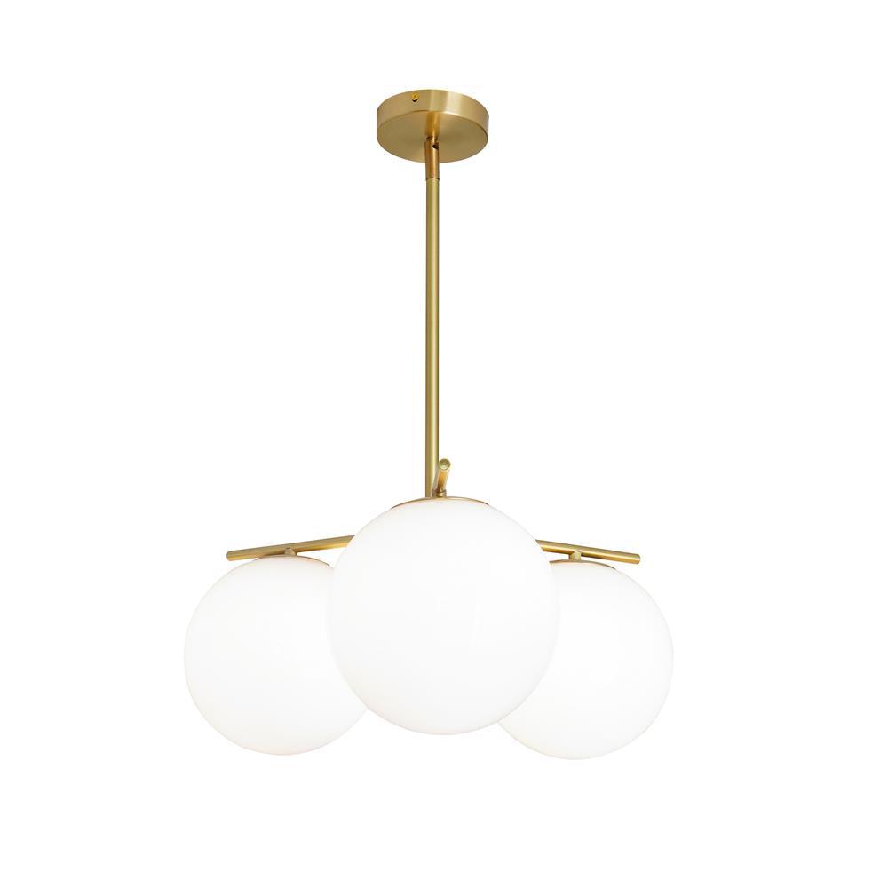 Celine Lustre Sphère & Tige Moderne Or LED