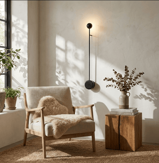 Sphere Stem Led Wall Sconce-Neutral Decor