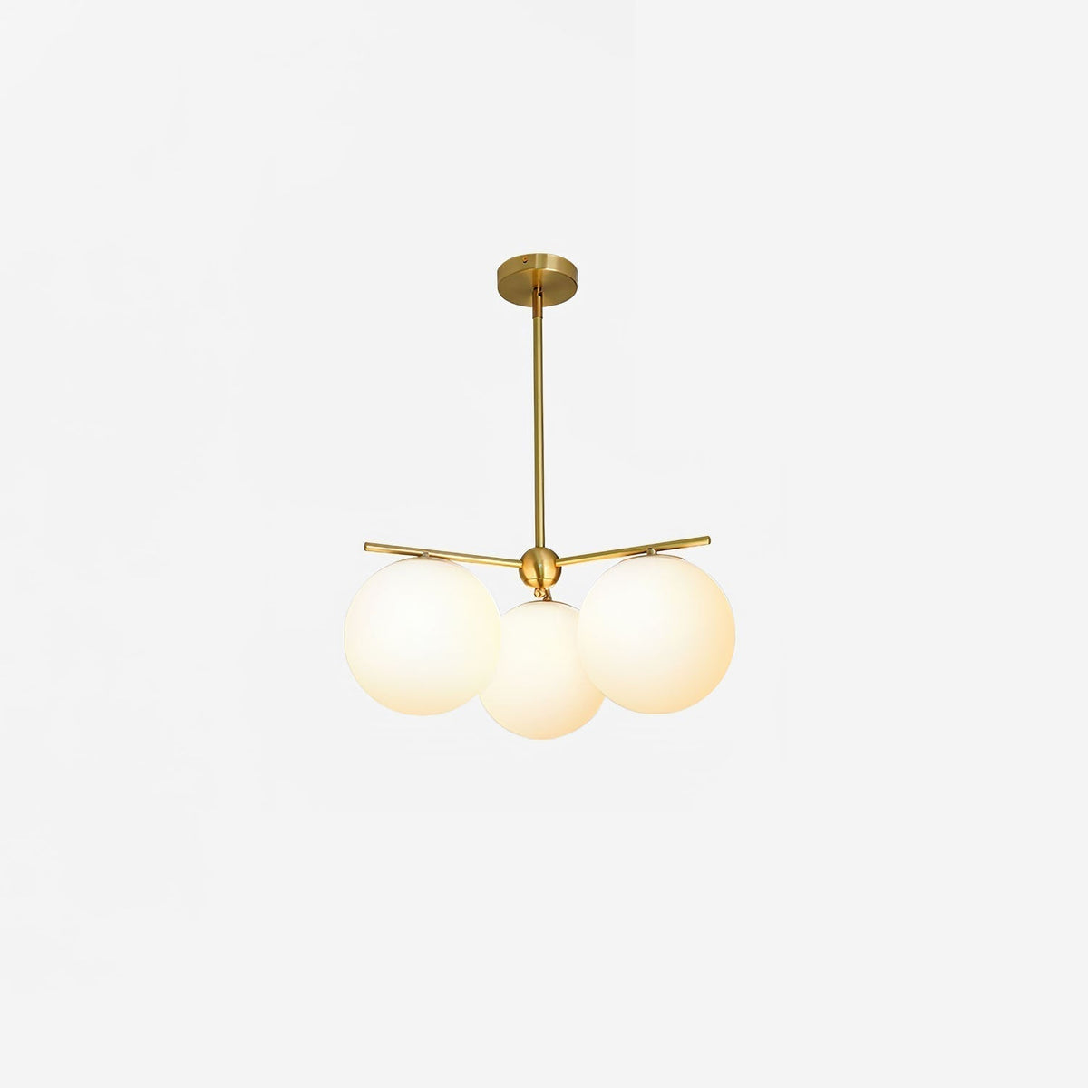Celine Lustre Sphère & Tige Moderne Or LED