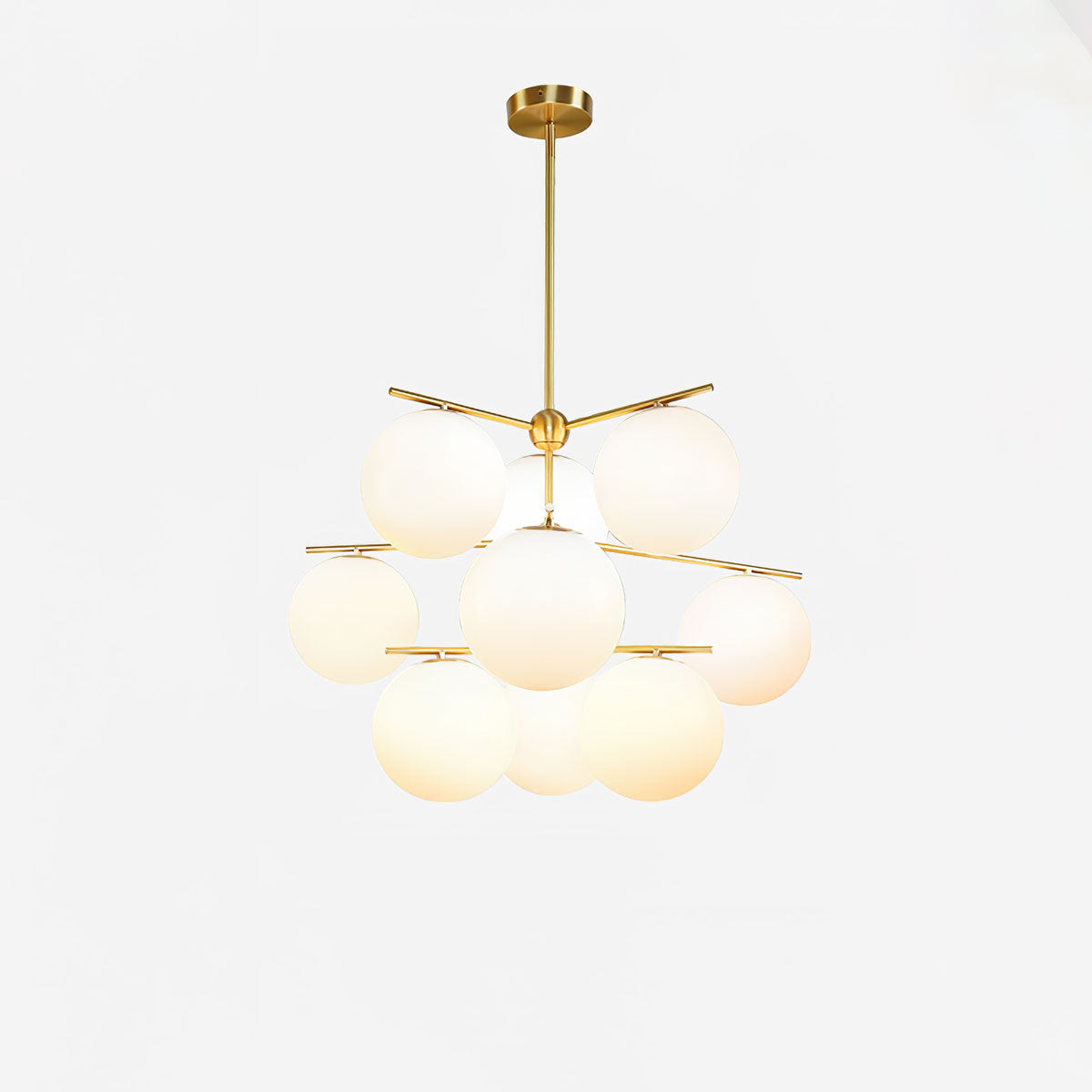 Celine Lustre Sphère & Tige Moderne Or LED