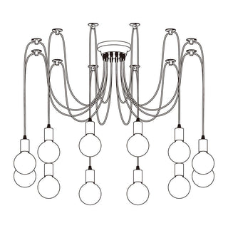 Lustra Lustre à Câble Araignée Industriel