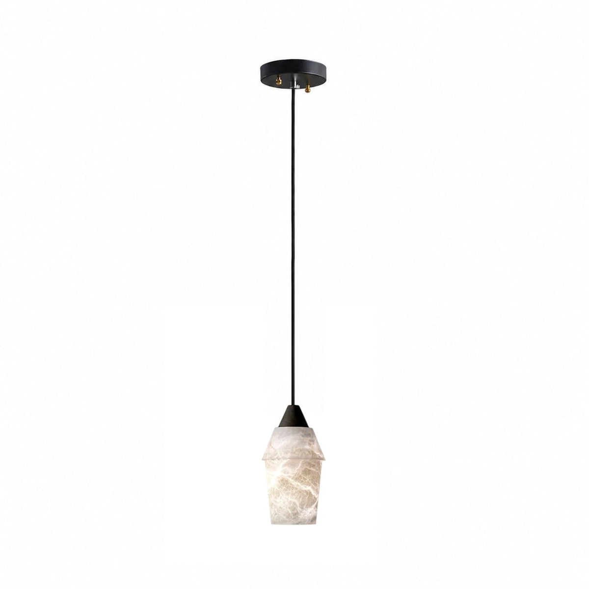 Spindle Alabaster Cluster Chandelier-Neutral Decor