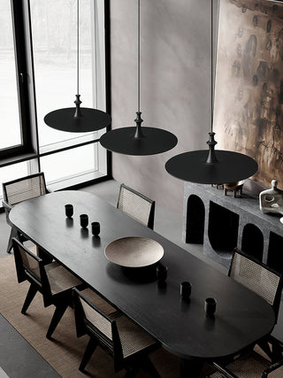 Syrinyra Suspension Sculpturale Disque Bois-Luire