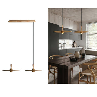 Syrinyra Suspension Sculpturale Disque Bois-Luire