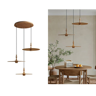 Syrinyra Suspension Sculpturale Disque Bois-Luire