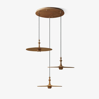 Syrinyra Suspension Sculpturale Disque Bois-Luire