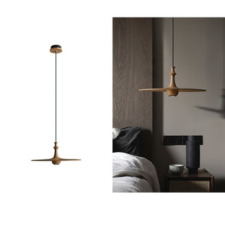 Syrinyra Suspension Sculpturale Disque Bois-Luire