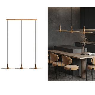 Syrinyra Suspension Sculpturale Disque Bois-Luire