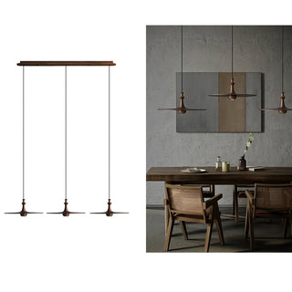 Syrinyra Suspension Sculpturale Disque Bois-Luire