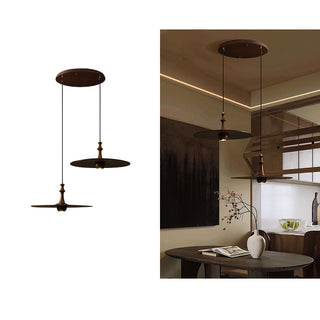 Syrinyra Suspension Sculpturale Disque Bois-Luire