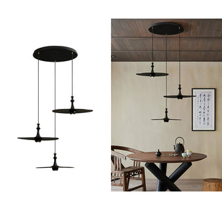 Syrinyra Suspension Sculpturale Disque Bois-Luire