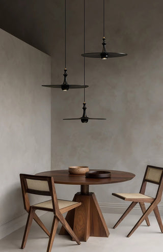 Syrinyra Suspension Sculpturale Disque Bois-Luire
