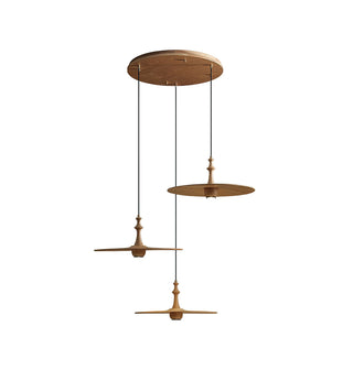 Syrinyra Suspension Sculpturale Disque Bois-Luire