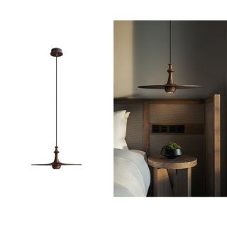 Syrinyra Suspension Sculpturale Disque Bois-Luire