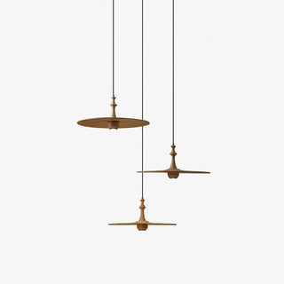 Syrinyra Suspension Sculpturale Disque Bois-Luire