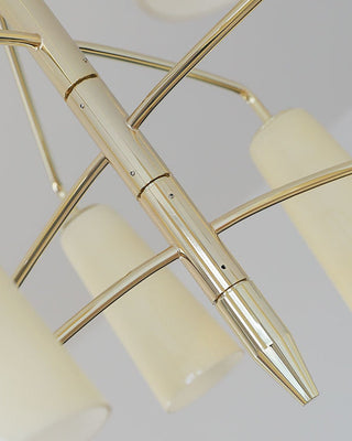 Spiral Tiered Chandelier-Neutral Decor