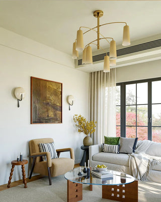Spiral Tiered Chandelier-Neutral Decor