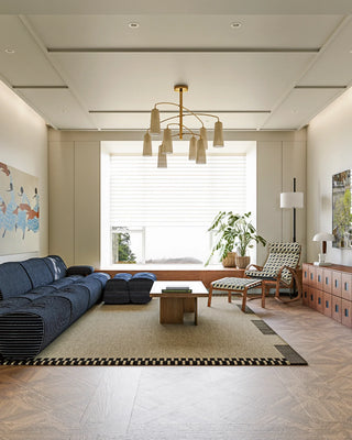 Spiral Tiered Chandelier-Neutral Decor