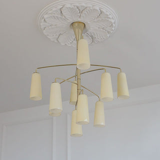 Spiral Tiered Chandelier-Neutral Decor