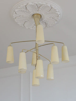 Spiral Tiered Chandelier-Neutral Decor