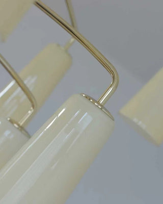 Spiral Tiered Chandelier-Neutral Decor