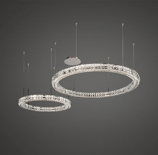 Lustra Lustre Anneau Cristal Spiridon Luxe