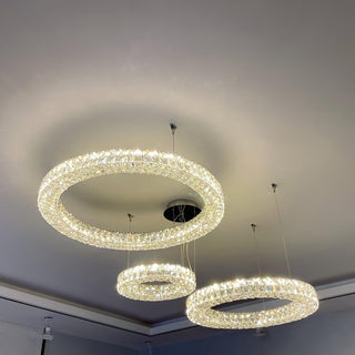Lustra Lustre Anneau Cristal Spiridon Luxe
