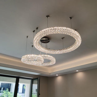 Lustra Lustre Anneau Cristal Spiridon Luxe