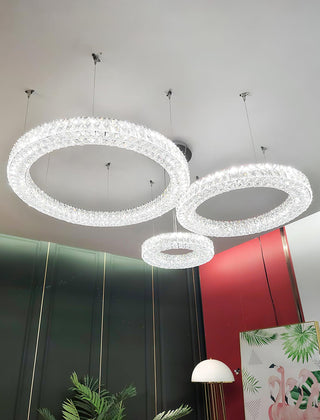 Lustra Lustre Anneau Cristal Spiridon Luxe