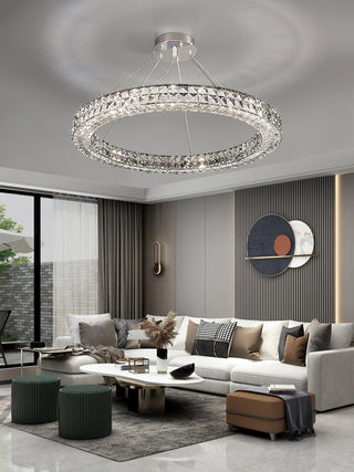 Lustra Lustre Anneau Cristal Spiridon Luxe
