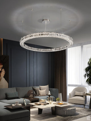 Lustra Lustre Anneau Cristal Spiridon Luxe