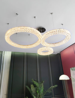 Lustra Lustre Anneau Cristal Spiridon Luxe