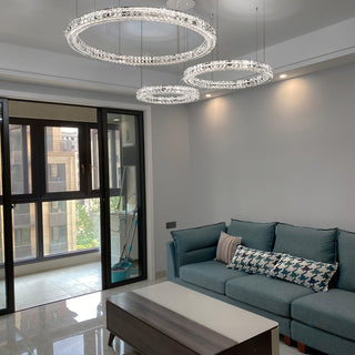 Lustra Lustre Anneau Cristal Spiridon Luxe