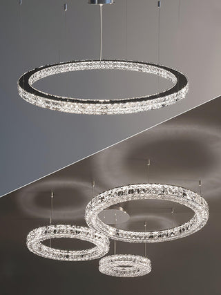 Lustra Lustre Anneau Cristal Spiridon Luxe